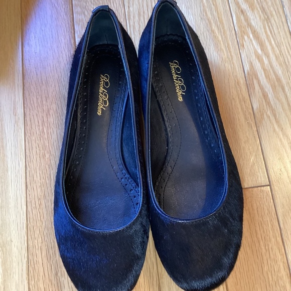 Brooks Brothers Black Calf Hair Ballet Flats size 6.5 New in box - Picture 6 of 11